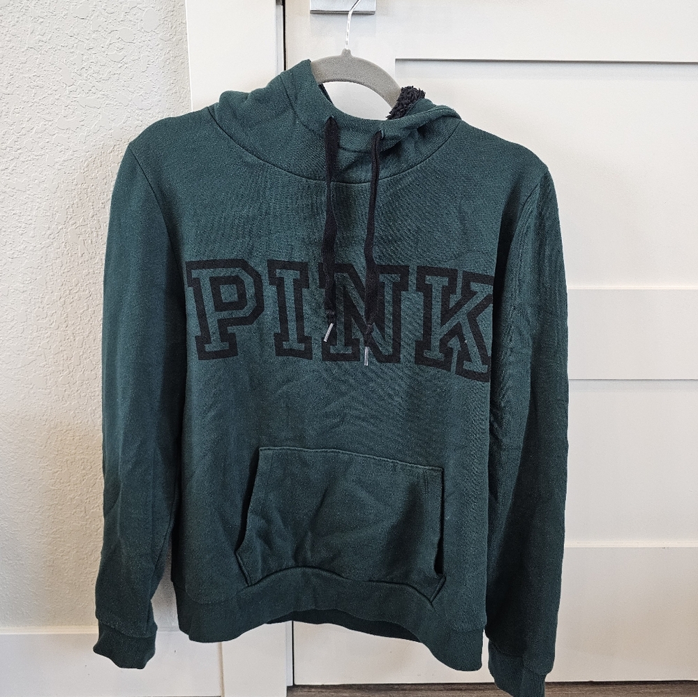 PINK Victoria's Secret Green Hoodie Sweater